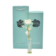 Load image into Gallery viewer, 24K Gold Foil Plated Galaxy Rose Flower