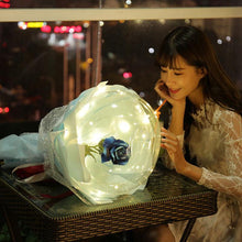 Load image into Gallery viewer, Luminous Silk Rose Transparent Balloon Bouquet