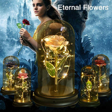Load image into Gallery viewer, 24K Gold Rose in Glass Dome