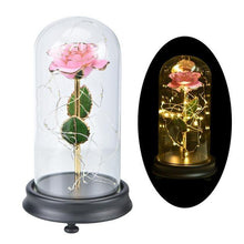 Load image into Gallery viewer, 24K Gold Rose in Glass Dome