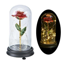 Load image into Gallery viewer, 24K Gold Rose in Glass Dome