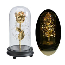 Load image into Gallery viewer, 24K Gold Rose in Glass Dome