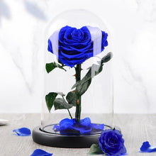 Load image into Gallery viewer, Heart Shaped Preserved Rose in Glass Dome