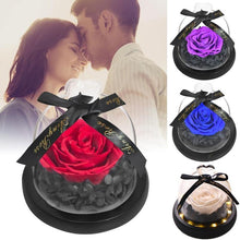 Load image into Gallery viewer, Eternal LED Lighted Rose in Glass Dome