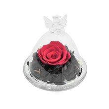 Load image into Gallery viewer, Everlasting Eternal Rose In Angel Glass Cover - Galaxy Rose