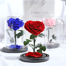 Load image into Gallery viewer, Heart Shaped Preserved Rose in Glass Dome