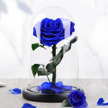 Load image into Gallery viewer, Heart Shaped Preserved Rose in Glass Dome