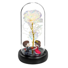 Load image into Gallery viewer, Enchanted Galaxy Rose In Glass Dome