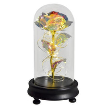 Load image into Gallery viewer, Gold Foil Flowers In Glass Dome
