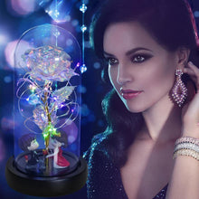 Load image into Gallery viewer, Enchanted Galaxy Rose In Glass Dome
