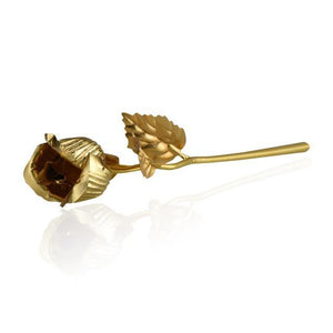 24K Gold Foil Plated Galaxy Rose Flower