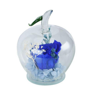 Flower In Apple-Shaped Glass Dome