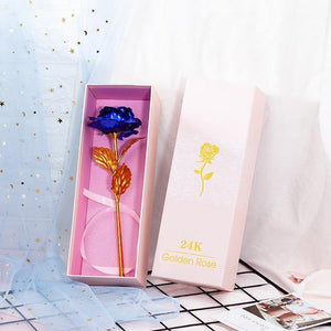 24K Gold Plated Foil Rose With Box