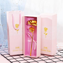 Load image into Gallery viewer, 24K Gold Plated Foil Rose With Box
