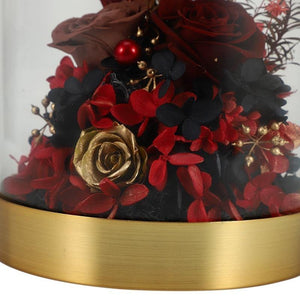 Attractive Enchanted Rose in Glass Dome